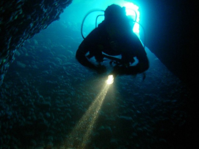 Cave Night Diving - Schwimmen Tauchen Tirol