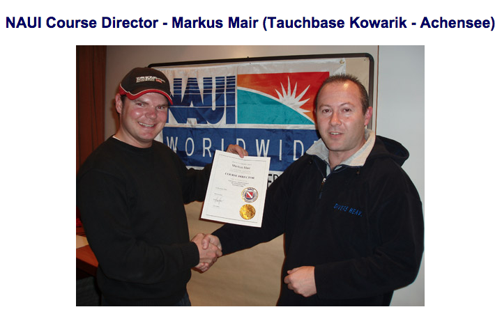 Markus Mair - Naui Course Director